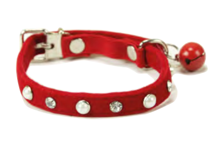 Zamibo Collier Chat Anti-Étranglement Rouge