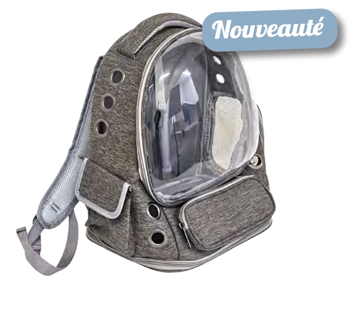 Zamibo Sac à Dos Transport Bulle Gris 42x34x27cm