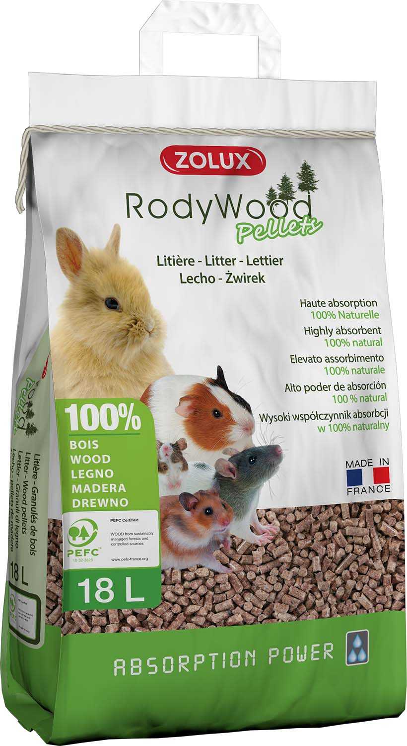 ZOLUX RodyWood Pellets 18L