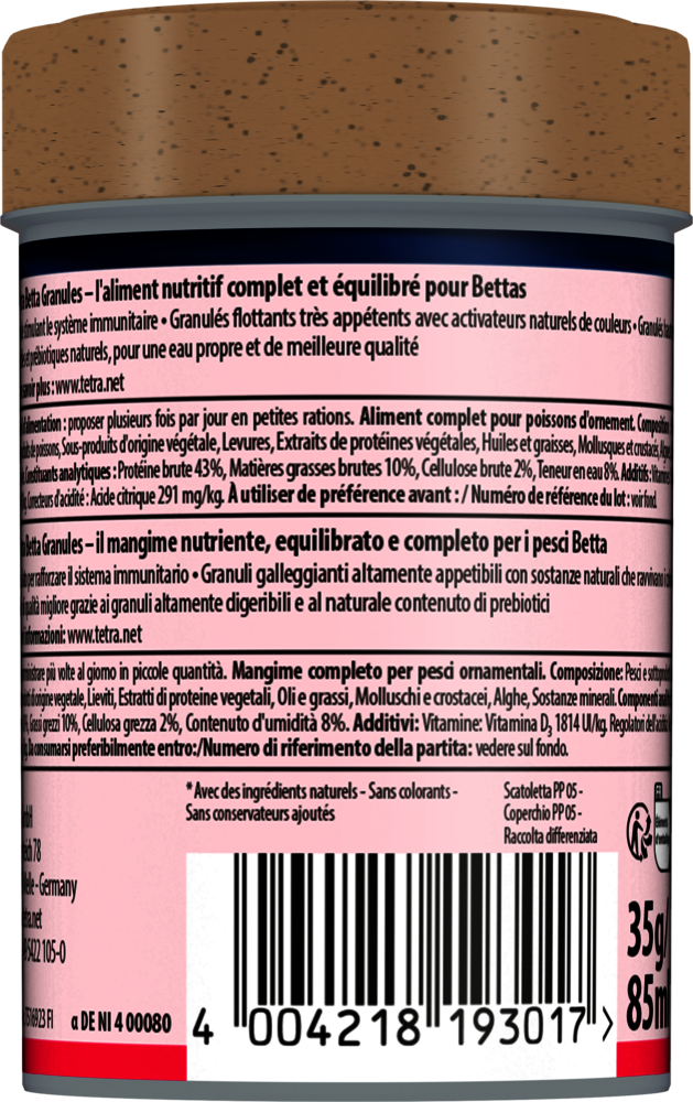 Tetra Betta Granules 85ml