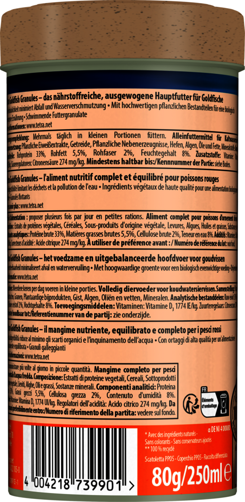 Tetra Goldfish Granules 250ml