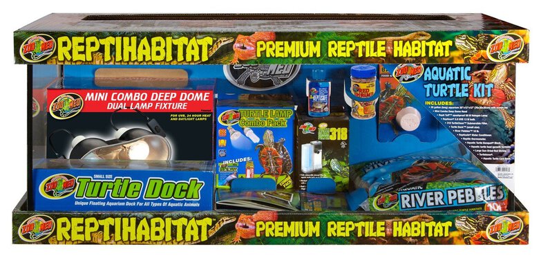 Zoomed Kit Reptihab Tortues Aquatiques 76x30x30cm