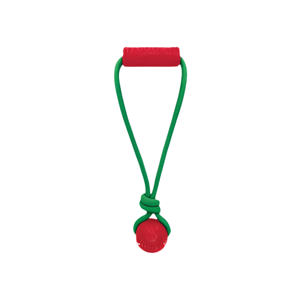 KONG Holiday Jaxx Brights Tug W/Ball