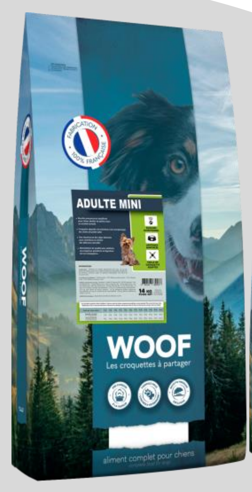 WOOF Adulte Mini 14kg (1 palette - 10 sacs)