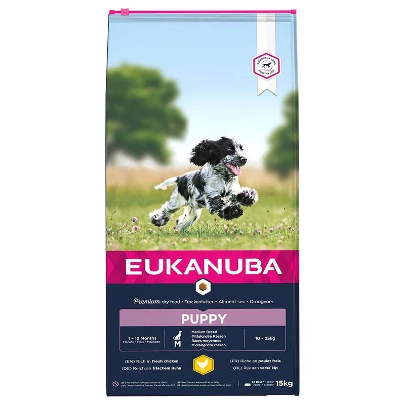 Eukanuba Puppy Medium Breed 12kg (1 palette - 10 sacs)