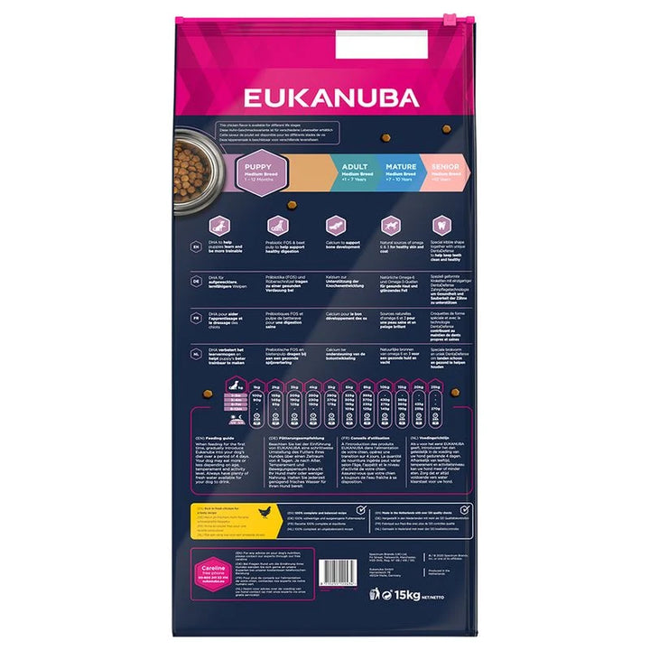 Eukanuba Puppy Medium Breed 12kg (1 palette - 10 sacs)