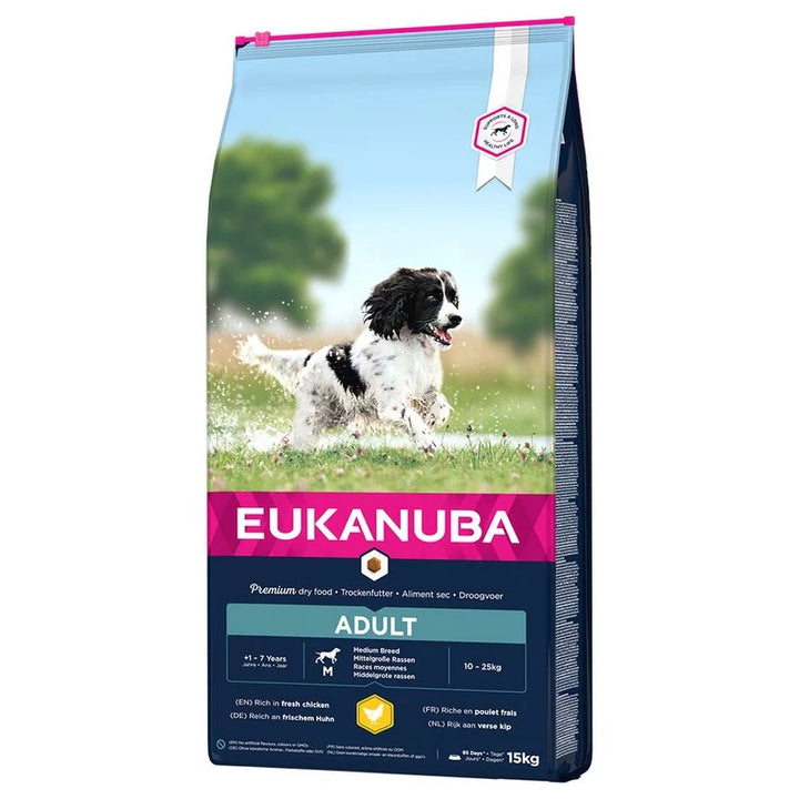Eukanuba Adult Medium Breed 15kg (1 palette - 10 sacs)