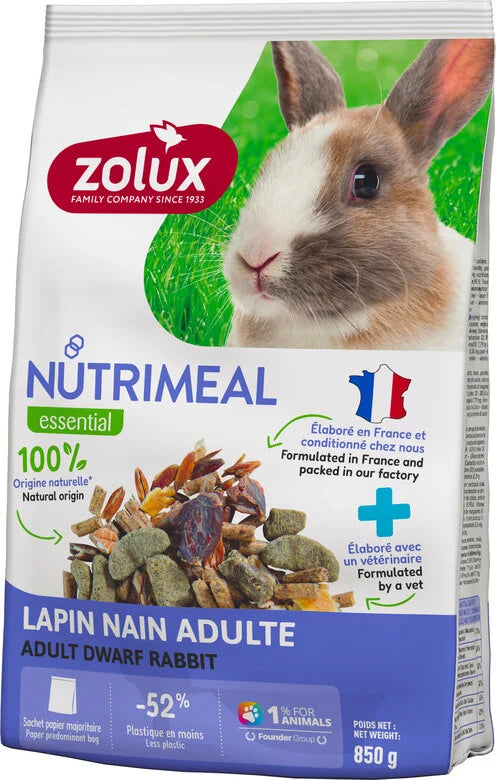 Zolux Nutrimeal Mélange Lapin Nain Adulte 2,55kg