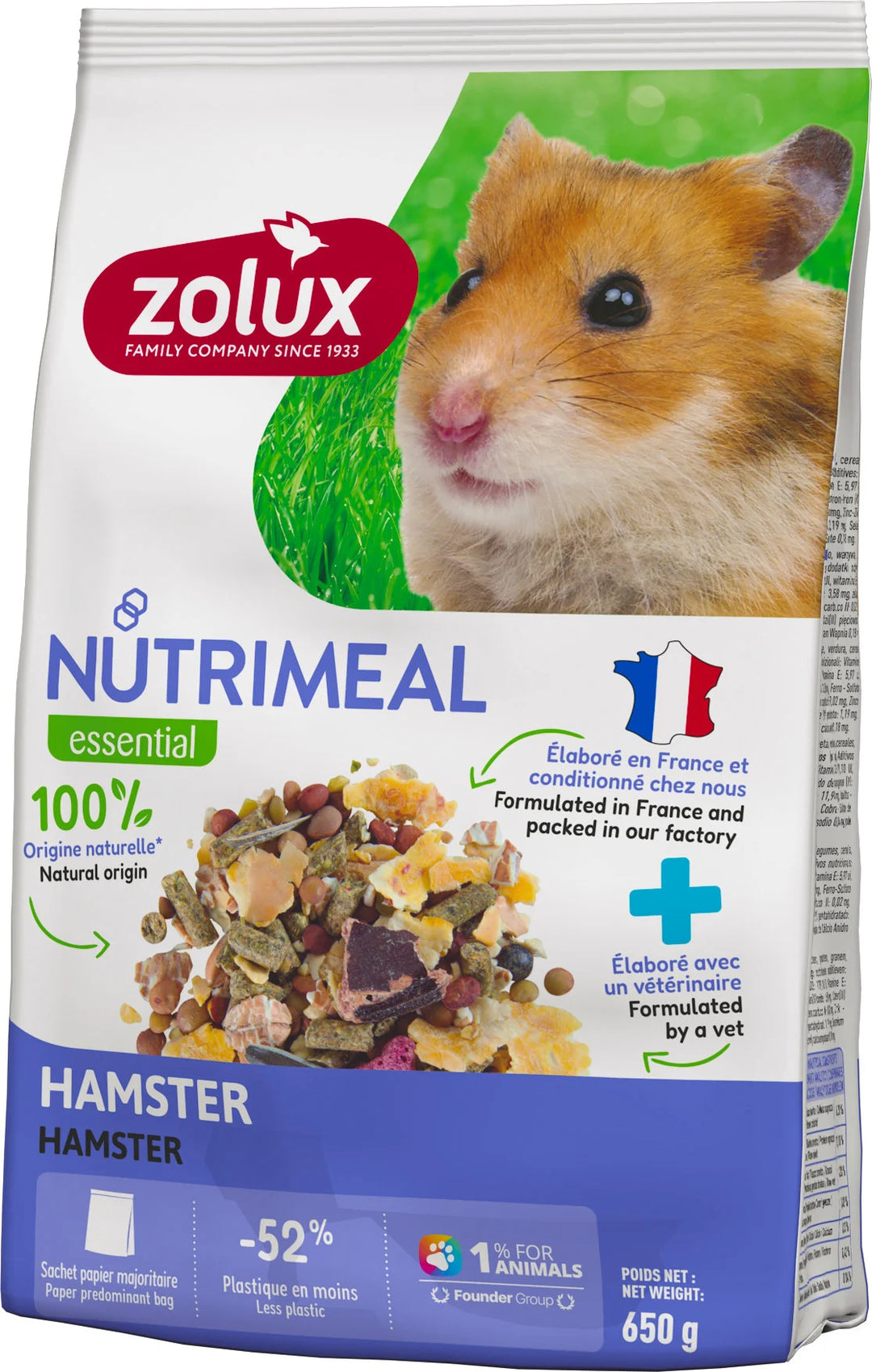 Zolux Nutrimeal Mélange Hamster 650gr