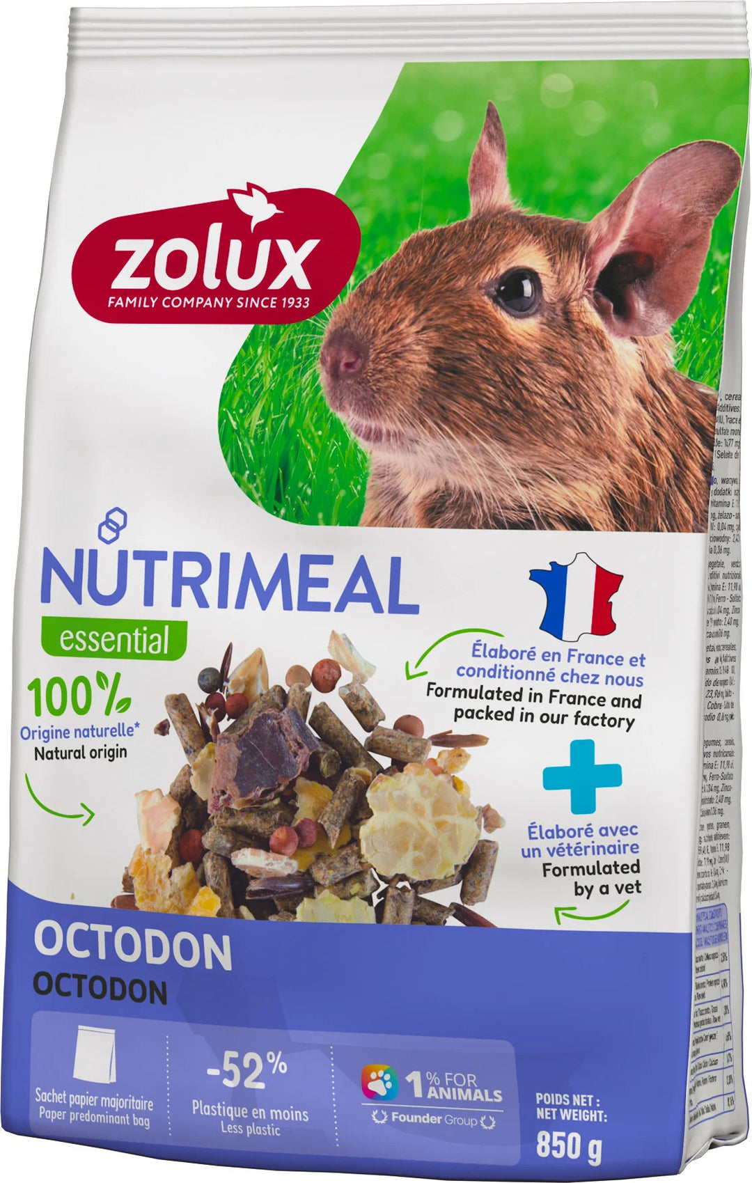 Zolux Nutrimeal Mélange Octodon 850gr