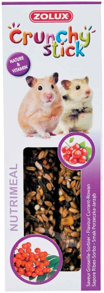 ZOLUX Crunchy Stick Hamster Groseille Sorbier 115g