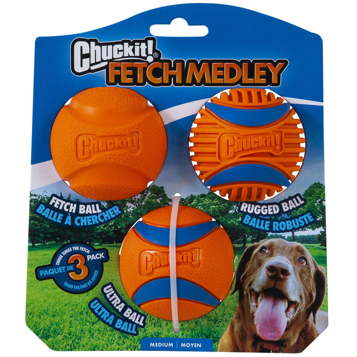 Pack de 3 balles Chuckit! Medley Taille : M
