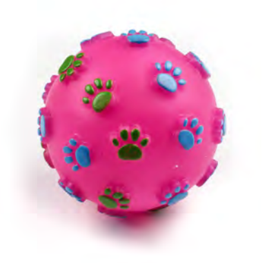 Zamibo Balle Pattes Relief Vinyle Bleu/Rose ∅7cm