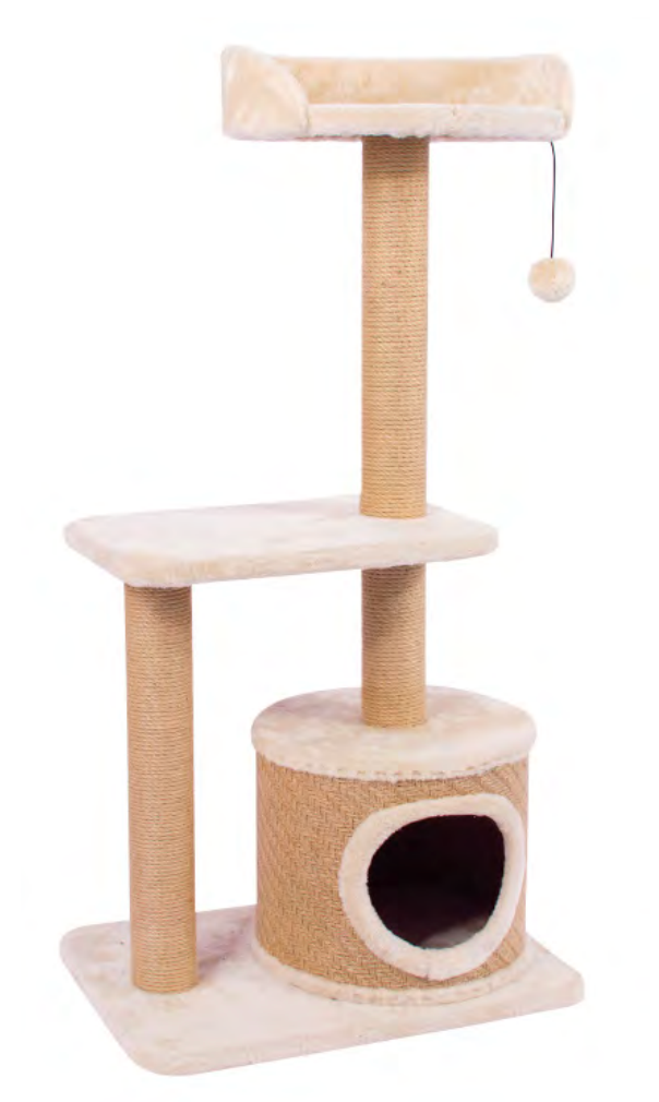 Zamibo Arbre à Chat 3 niveaux beige