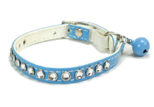 Zamibo Collier Chat Anti-Étranglement Bleu