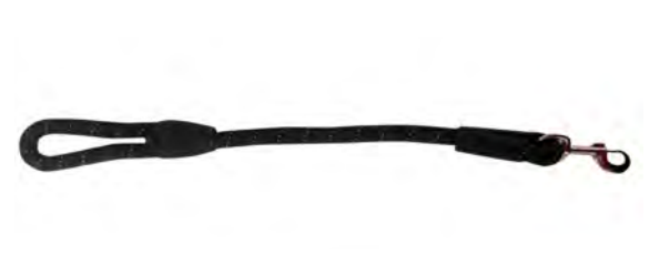 Zamibo Laisse Nylon Corde Noire 60cm