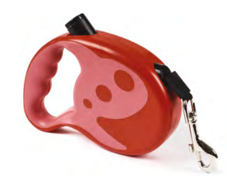 Zamibo Laisse Rétractable Chien 35kg 7m Rouge