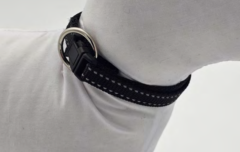 Zamibo Collier Polyester Réglable Réfléchissant Noir