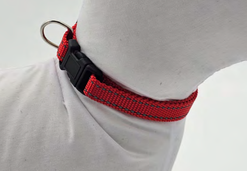 Zamibo Collier Polyester Réglable Réfléchissant Rouge