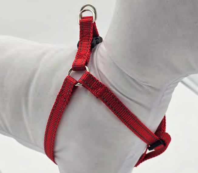 Zamibo Harnais Polyester Réfléchissant Rouge