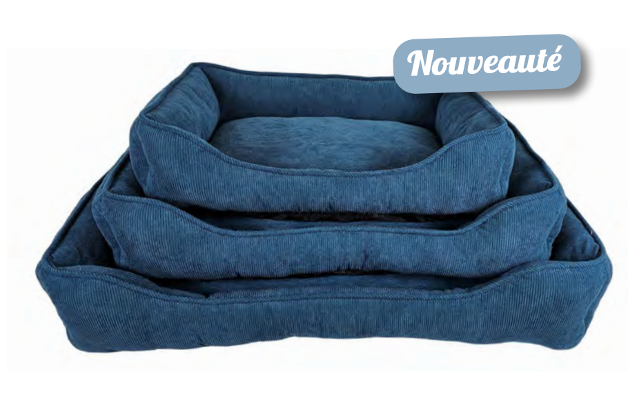 Zamibo Panier Velours Côtelé Bleu
