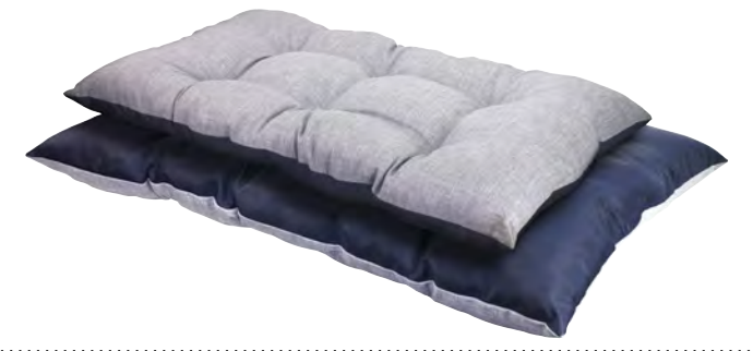 Zamibo Matelas Bleu Marine & Gris