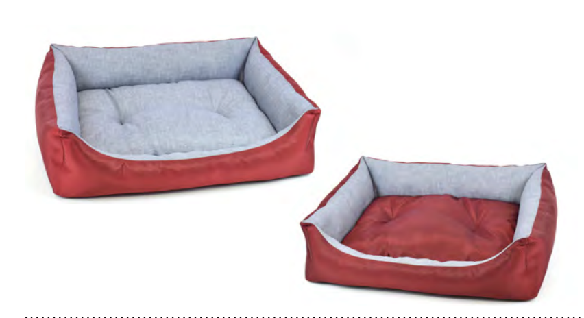 Zamibo Panier Bordeaux & Gris
