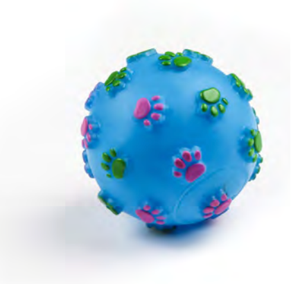 Zamibo Balle Pattes Relief Vinyle Bleu/Rose ∅7cm