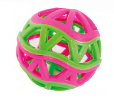 Zamibo Balle TPR Vert & Fuschia ∅10cm