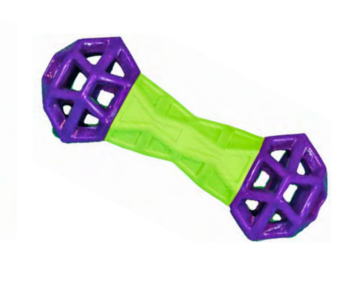 Zamibo Haltère TPR Vert & Violet 17,9x7cm