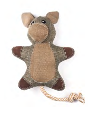 Zamibo Peluche Cochon Marron, Gros & Beige 38x20x8cm