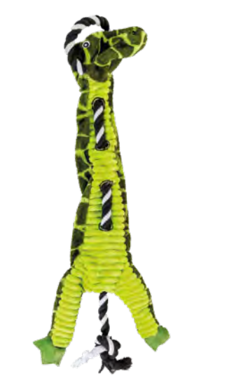 Zamibo Peluche Boa avec Corde Noir, Blanc & Vert 58x15cm