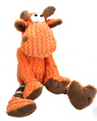 Zamibo Peluche Cerf Velours Côtelé 33x24x11cm
