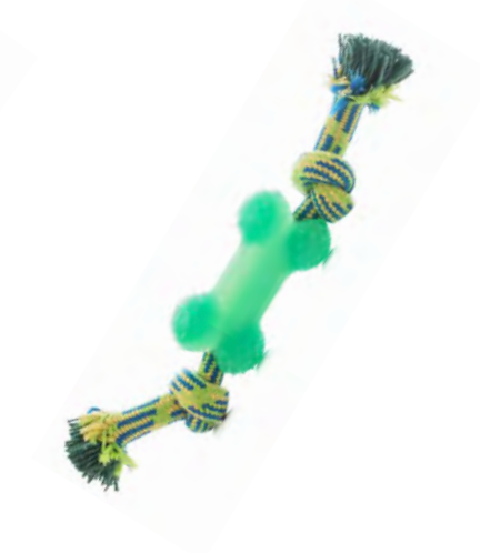 Zamibo Corde avec Os Vert 46cm