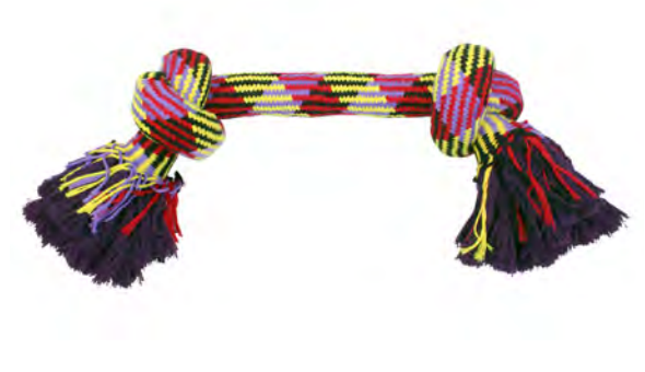 Zamibo Corde Noeuds Mauve Jaune & Rouge ∅8x60cm