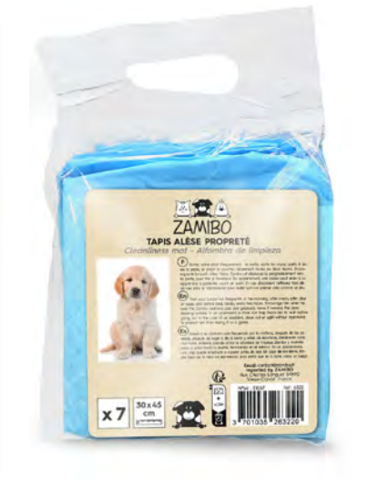 Zamibo Tapis Alèse de Propreté 7pcs Bleu