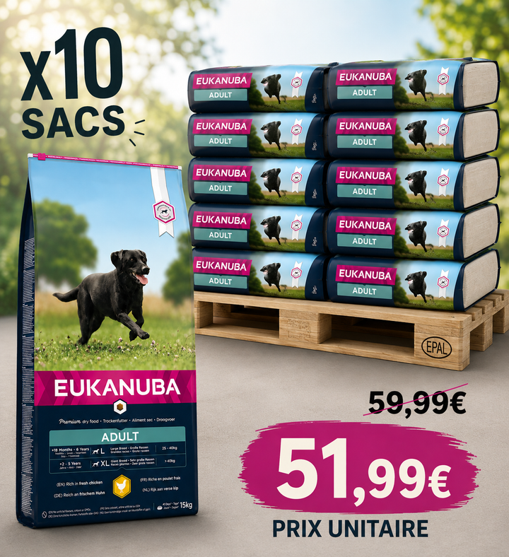 Eukanuba Adult Large Breed 15kg (1 palette - 10 sacs)