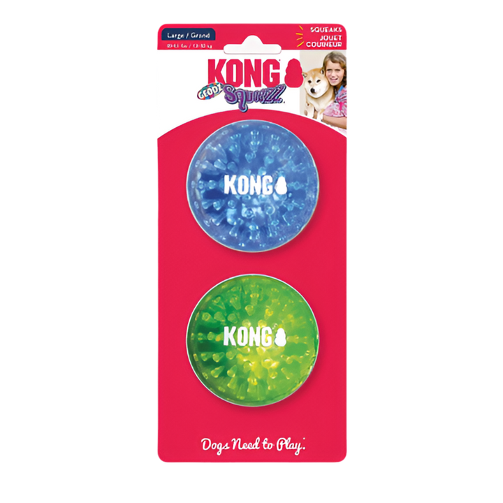 KONG Squeezz Geodz lot de 2 Taille : L