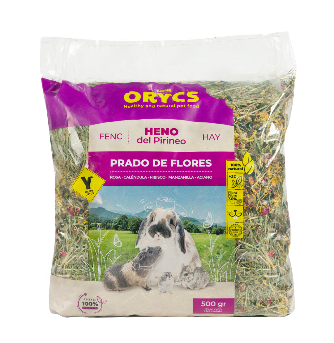ORYCS Foin de Prairie aux Fleurs des Champs 500g