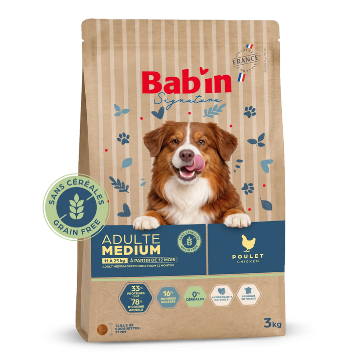 Bab'In Adulte Grain Free Poulet 12kg (1 palette - 10 sacs)