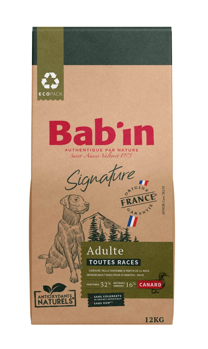 Bab'In Adulte Canard 12kg (1 palette - 10 sacs)