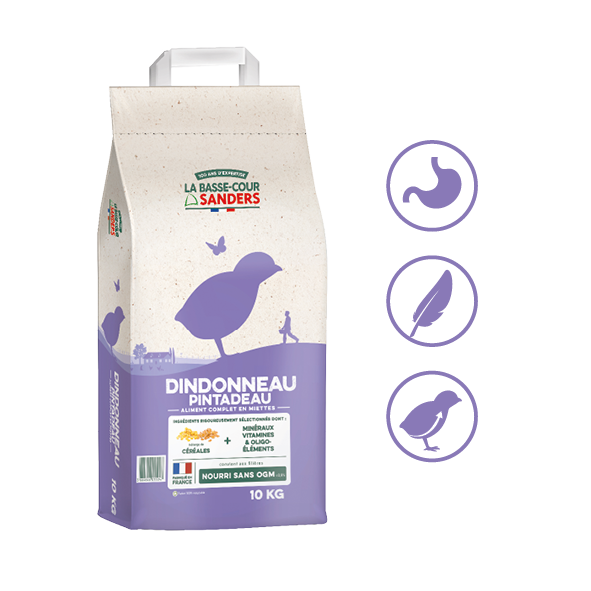 Aliment Complet En Miettes Pour Poussins Sanders - 10 Kg, Sans OGM, Fabriqué En France - 3