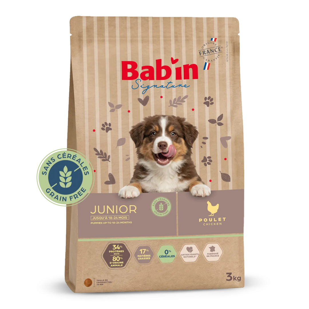 Bab'In Junior Sans Céréales 12kg (1 palette - 10 sacs)