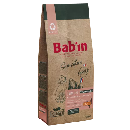 Bab'In Junior Sans Céréales 12kg (1 palette - 10 sacs)