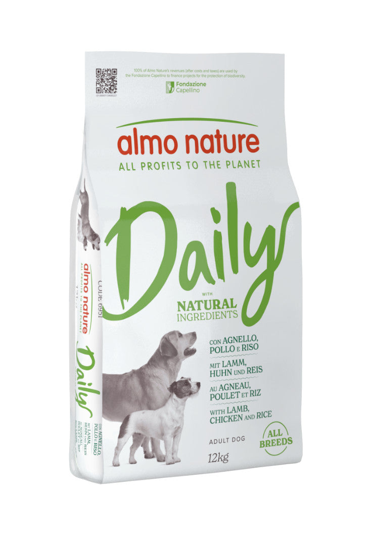 Almo Nature Daily Chien Agneau, Poulet & Riz 12kg