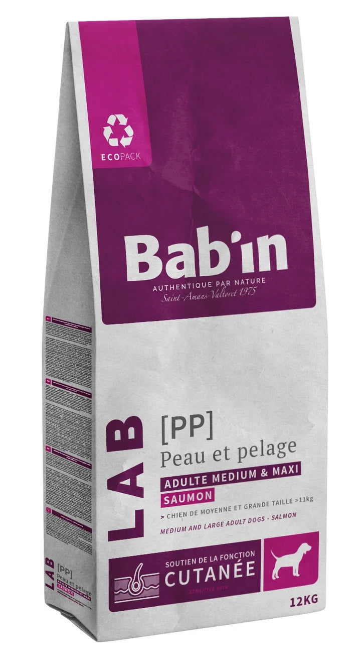 Bab'In Adulte Peau et Pelage 12kg (1 palette - 10 sacs)