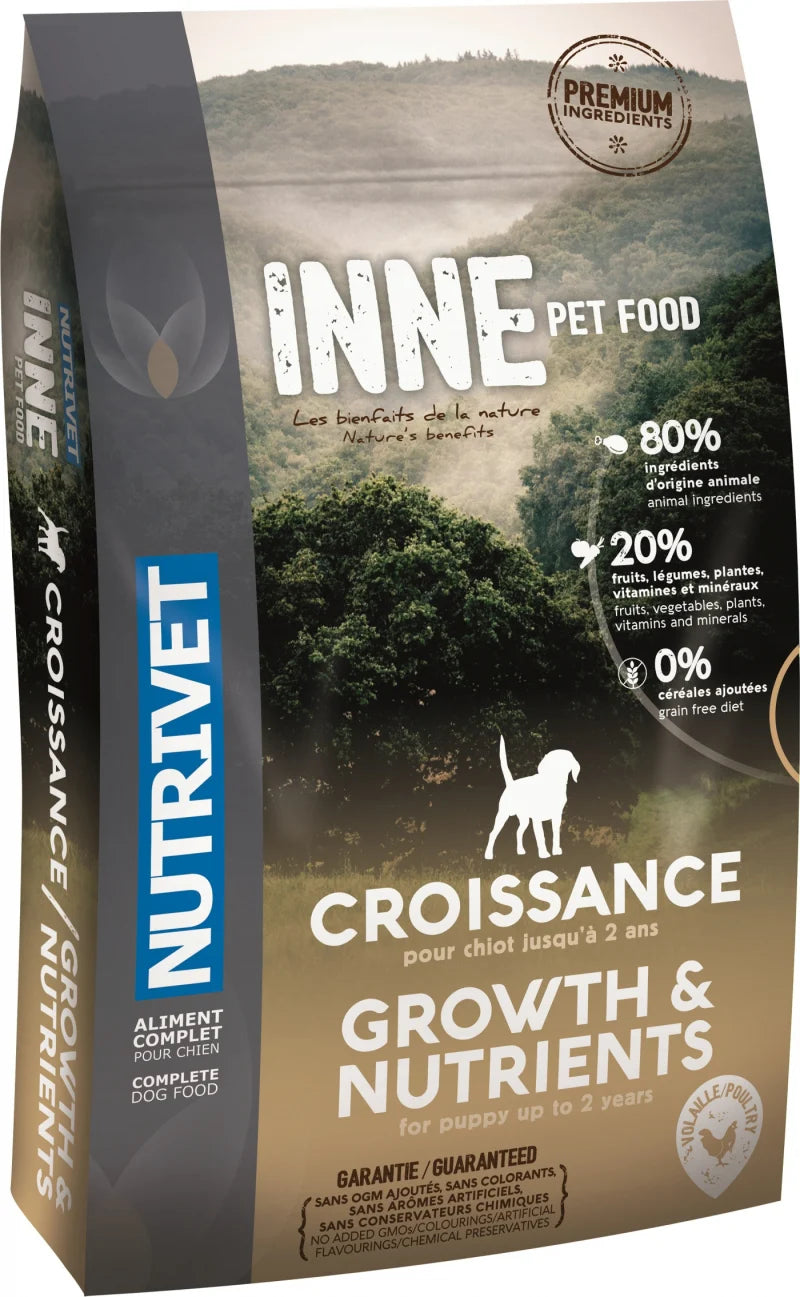 INNE Chiot/Croissance 12kg (1 palette - 10 sacs)