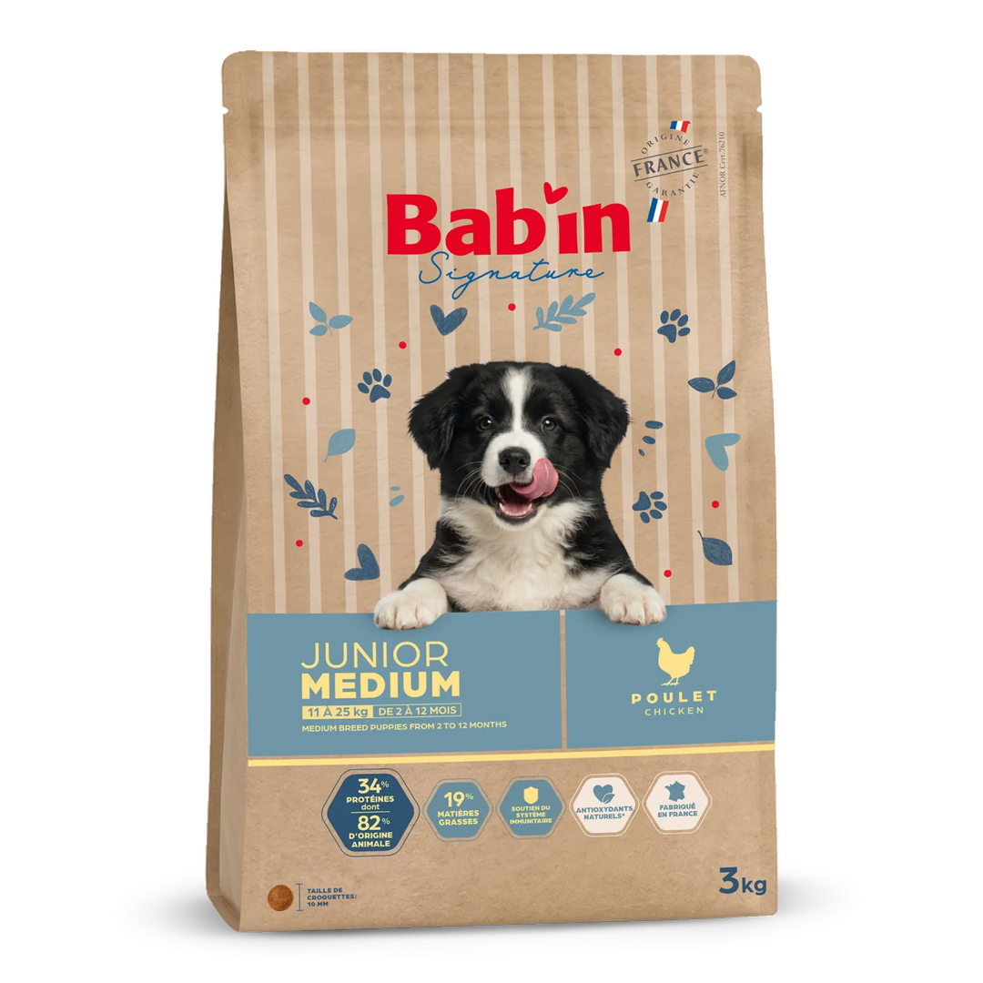 Bab'In Medium Junior 12kg (1 palette - 10 sacs)