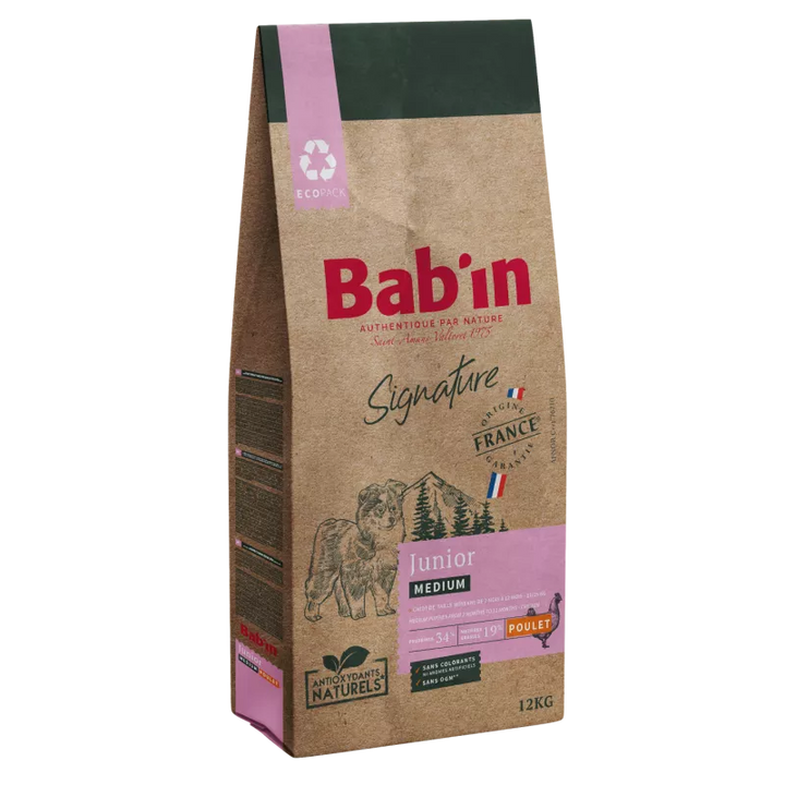 Bab'In Medium Junior 12kg (1 palette - 10 sacs)
