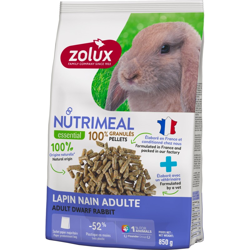 Nutrimeal Granulé Lapin Adulte 850gr